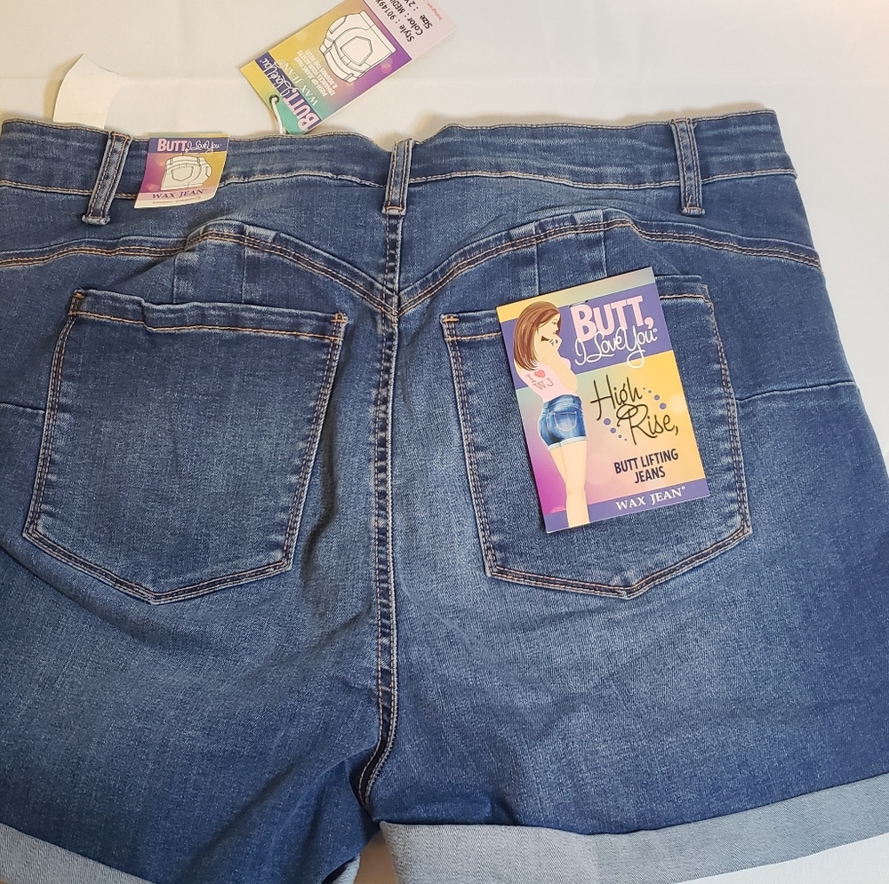 Butt i love u, wax jeans shorts